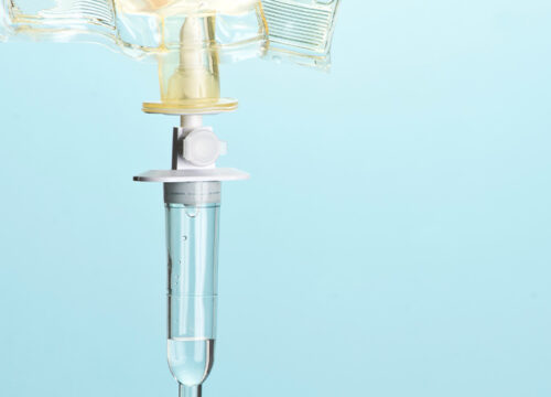 Photo of an IV therapy bag
